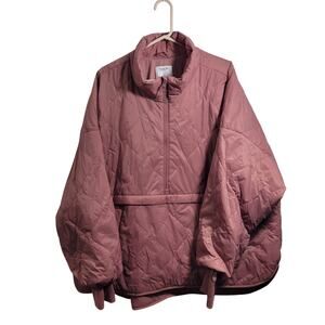Old Navy Active Water Resistant Peach Pull Over 1/2 Zip Jacket Size 3X 11526-3Cl